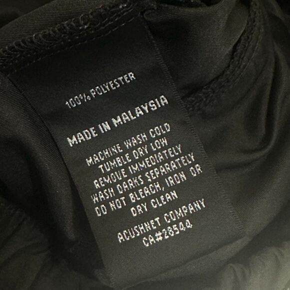 FootJoy Golf Shirt Short Sleeve Men's M Black Windbreaker Lightweight - Picture 6 of 8